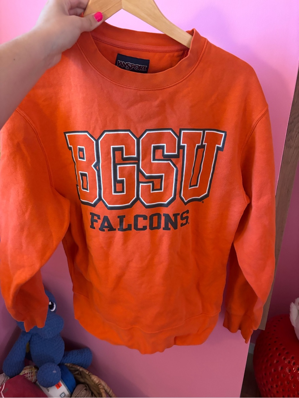 BGSU Falcons Orange Crewneck Sweatshirt